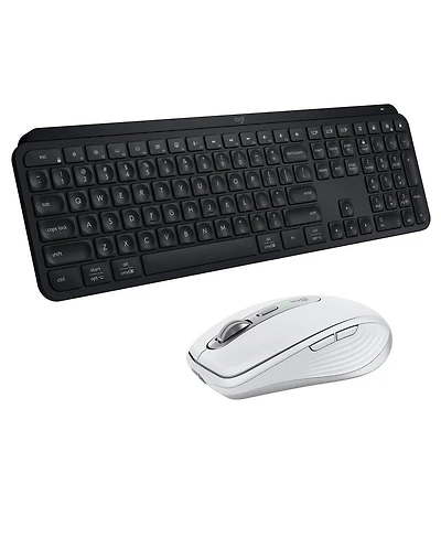 Logitech Mx Keys S Wireless Keyboard, with Mx Anywhere 3S Pale Mouse