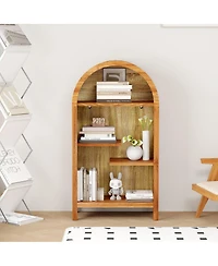 Streamdale Furniture 4-Tier Arched Asymmetrical Freestanding Display Shelf