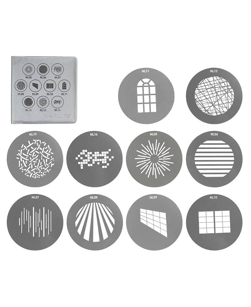 Nanlite Gobo Set 1 for Pj-FZ60-19/36 Projector Mounts