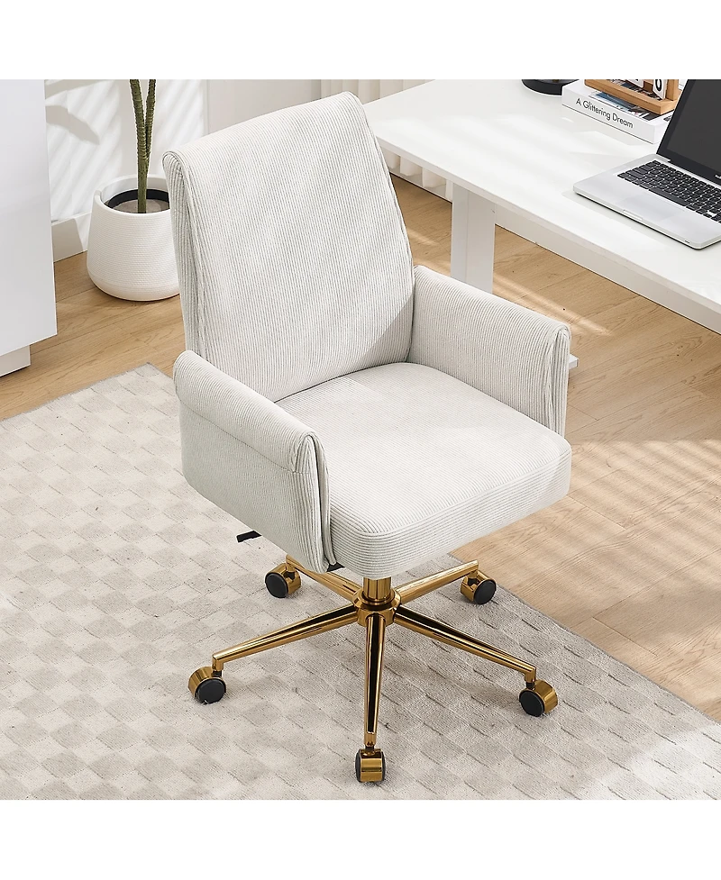 Streamdale Furniture Ergonomic Striped Mid-Back Office Chair