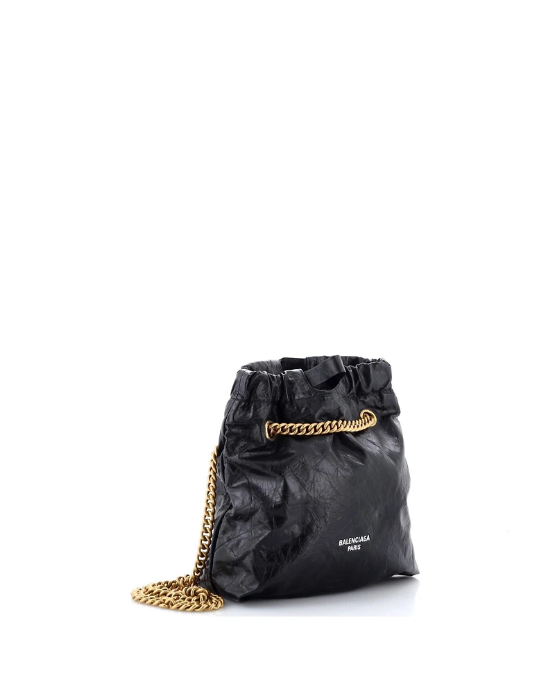 Pre-Owned Balenciaga Small Crush Chain Tote Leather
