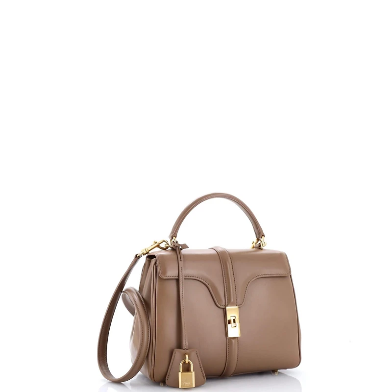 Pre-Owned Celine Small 16 Top Handle Bag Grained Calfskin
