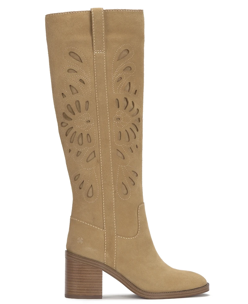 Lucky Brand Women's Adana Tall Chopout Block Heel Boots