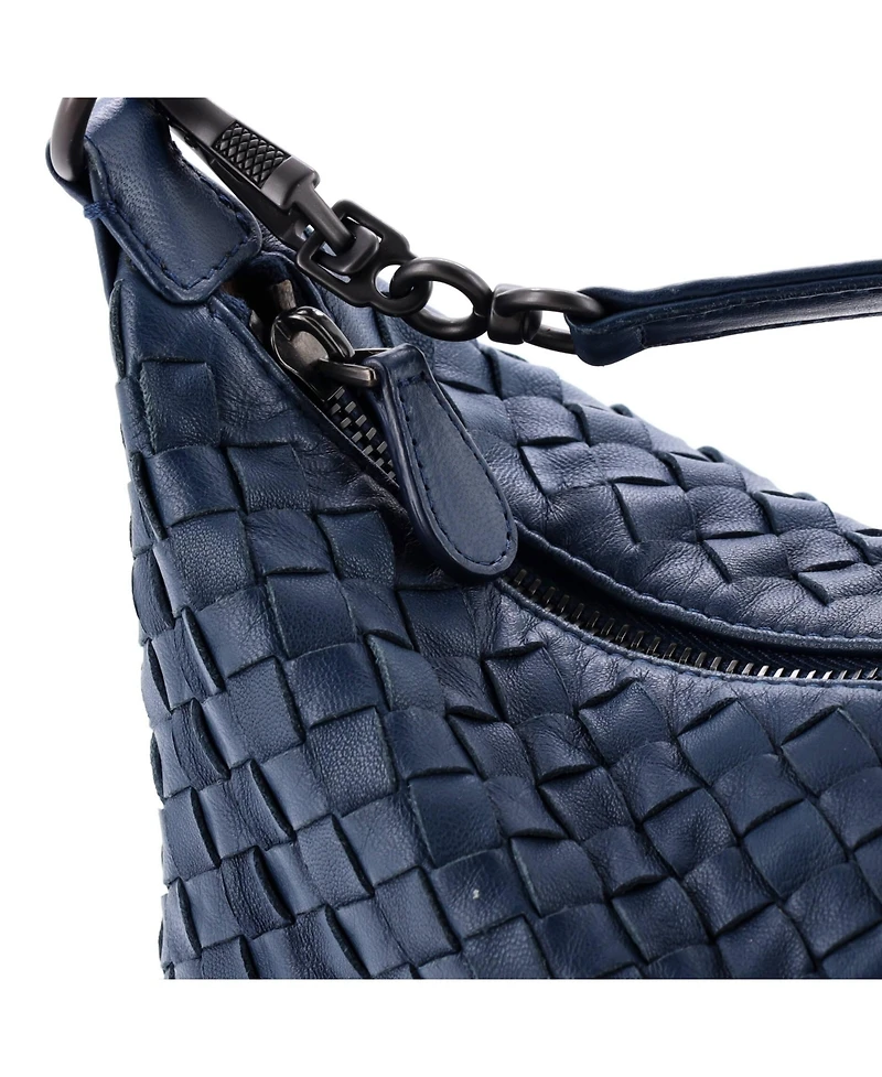 Pre-Owned Bottega Veneta Small Zip Hobo Intrecciato Nappa