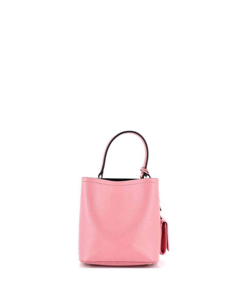 Pre-Owned Prada Small Panier Bucket Bag Embellished Saffiano Leather
