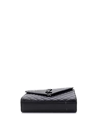 Pre-Owned Saint Laurent Medium Classic Monogram Envelope Satchel Mixed Matelasse Leather