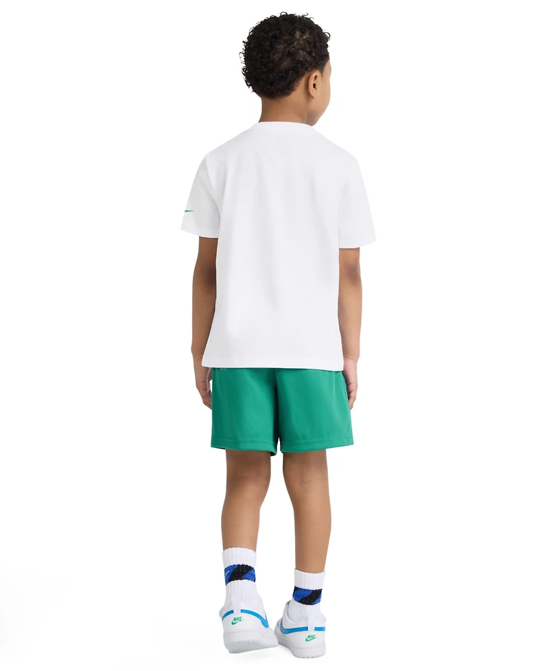 Nike Boys' 4-7X Graphic Baseball T-Shirt and Mesh Shorts, 2-Piece Set