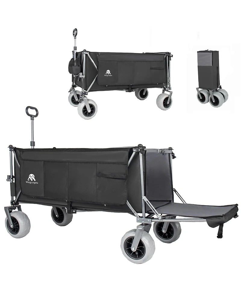 Streamdale Furniture 67in Heavy Duty Utility Beach Wagon, 500lbs Capacity, All-Terrain Wheels