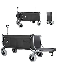 Streamdale Furniture 67in Heavy Duty Utility Beach Wagon, 500lbs Capacity, All-Terrain Wheels