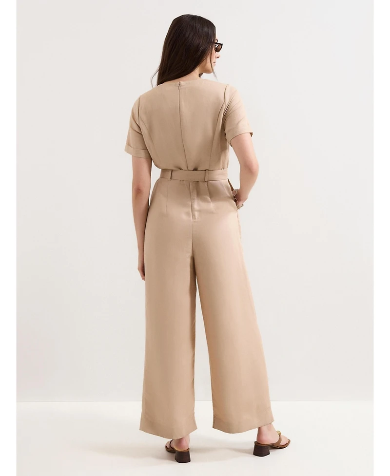 Phase Eight Women's Daniela V-Neck Short Sleeve Jumpsuit