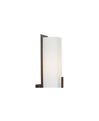 Possini Euro Design Midtown Modern Wall Light Sconces Set of 2 Hardwire 4 1/2" Fixture Glass Shade for Bedroom Bathroom Vanity Reading