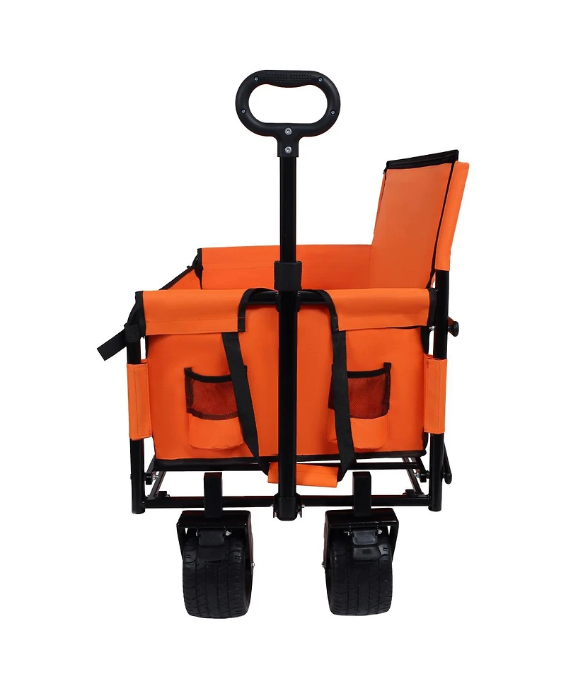 Streamdale Furniture 3-in-1 Convertible Folding Wagon with Bench, Tabletop and 500lbs Capacity