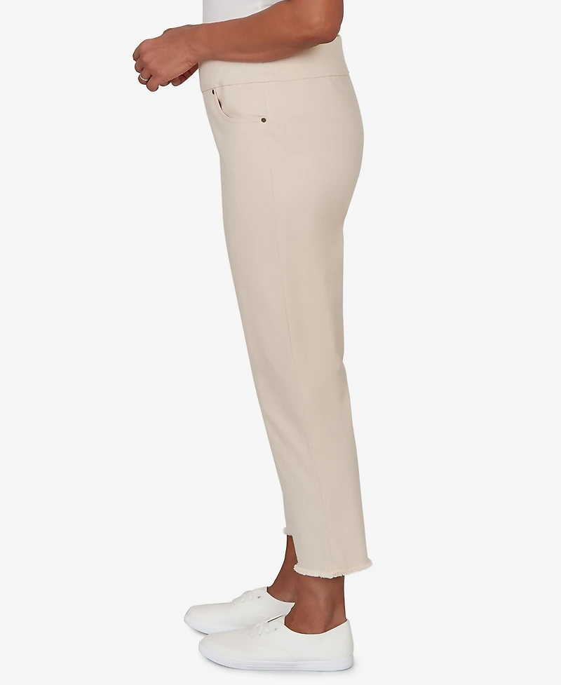 Alfred Dunner Women's Camden Market Natural Super Stretch Ankle Jeans
