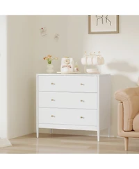 Streamdale Furniture 3-Drawer Modern Storage Dresser for Bedroom and Living Room