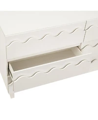 Streamdale Furniture 60" 6-Drawer Wave Front Dresser and Tv Stand