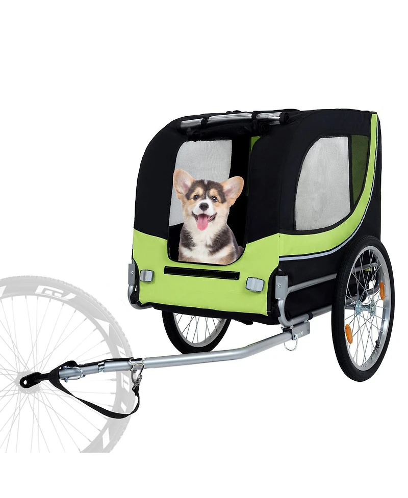 Streamdale Furniture Large Folding Dog Bike Trailer Capacity All-Terrain Pet Carrier