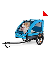 Streamdale Furniture Foldable Pet Bike Trailer for Small and Medium Dogs