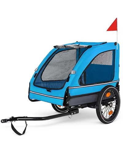 Streamdale Furniture Foldable Pet Bike Trailer for Small and Medium Dogs