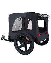 Streamdale Furniture Heavy Duty Collapsible Pet Bike Trailer with 16-Inch All-Terrain Wheels