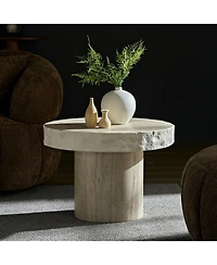 Streamdale Furniture Faux Mars Textural Pattern Coffee Table - No Assembly Required