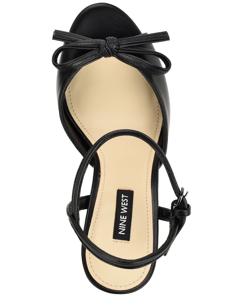 Nine West Women's Nessle High Tapered Heel Platform Sandals