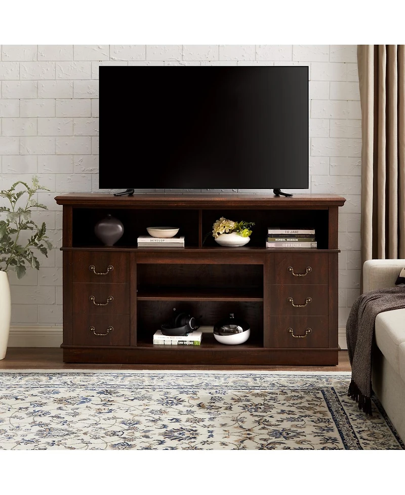Streamdale Furniture Mid-Century Modern Retro Tv Stand with Storage for TVs up to 65
