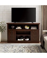 Streamdale Furniture Mid-Century Modern Retro Tv Stand with Storage for TVs up to 65