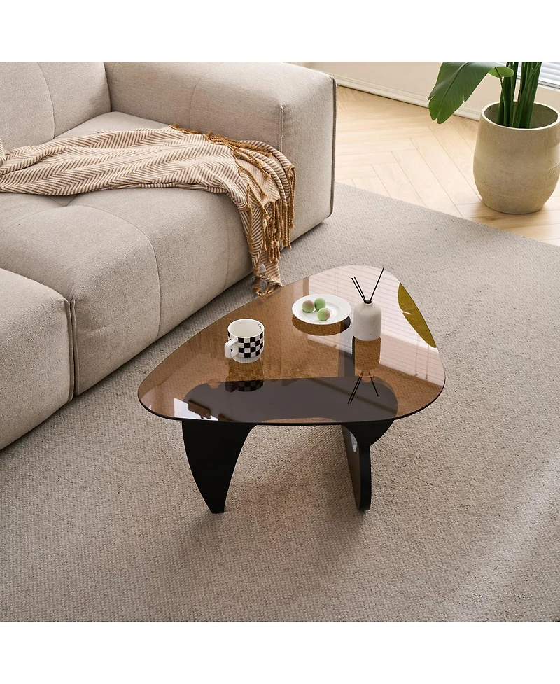 Streamdale Furniture Small Farmhouse Mid-Century Modern Wood Coffee Table