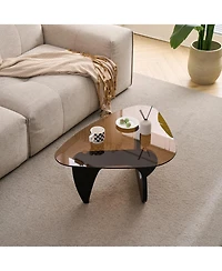 Streamdale Furniture Small Farmhouse Mid-Century Modern Wood Coffee Table