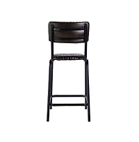 Butler Specialty Waylon 31.5 in. Seat Height Leather Bar Height Stool