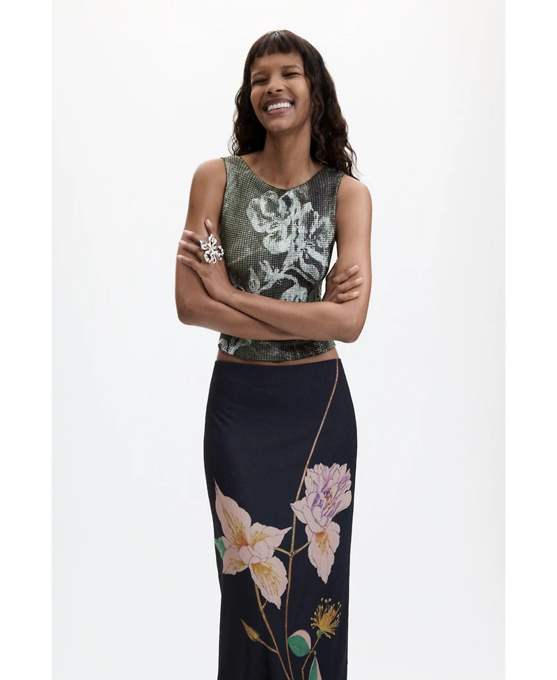Desigual Women's Long printed skirt