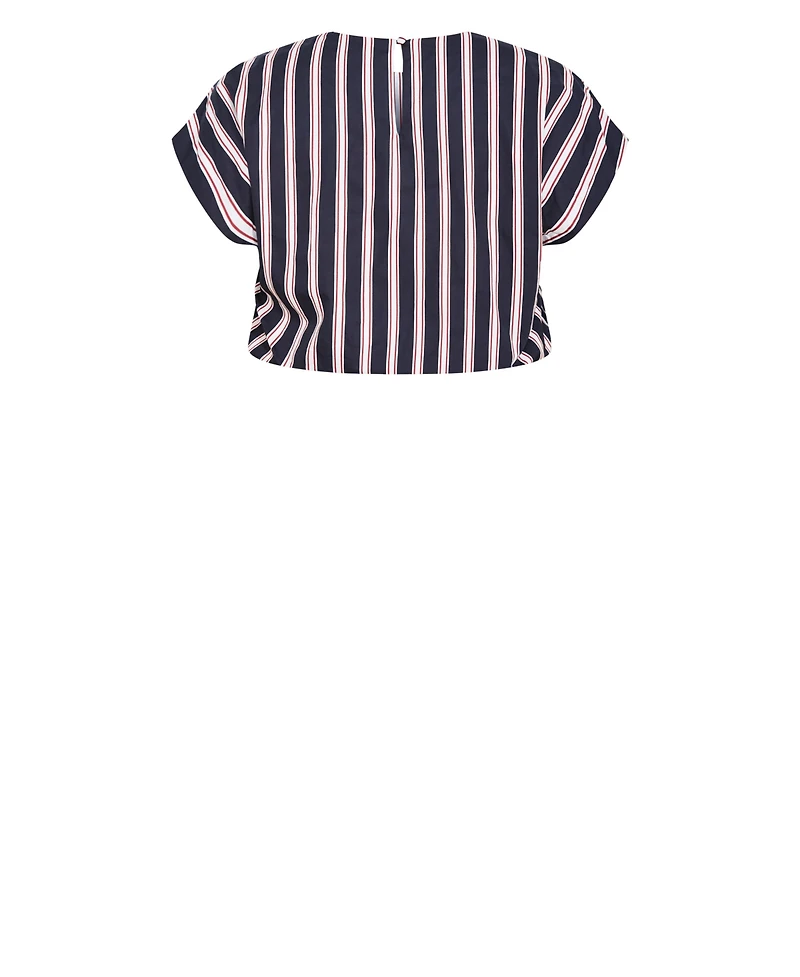 City Chic Women's Sarina Stripe Cotton Top