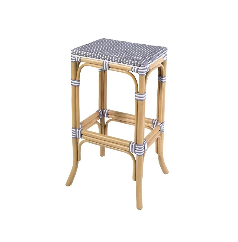 Butler Specialty Laguna Seat Height Rectangular Rattan Backless Bar Stool