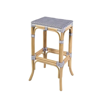 Butler Specialty Laguna Seat Height Rectangular Rattan Backless Bar Stool