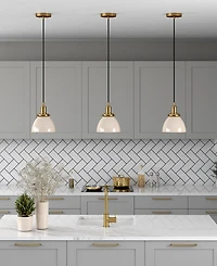 Hudson & Canal Madison 8" Wide Metal Pendant