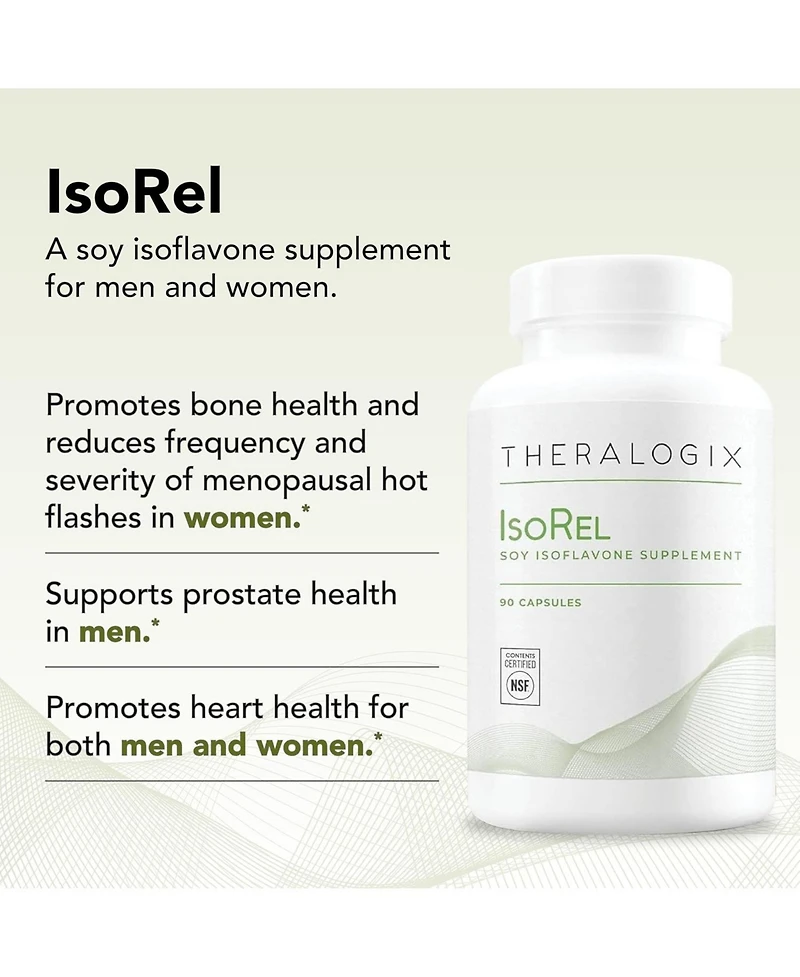 Theralogix IsoRel Whole Soybean Extract Capsules