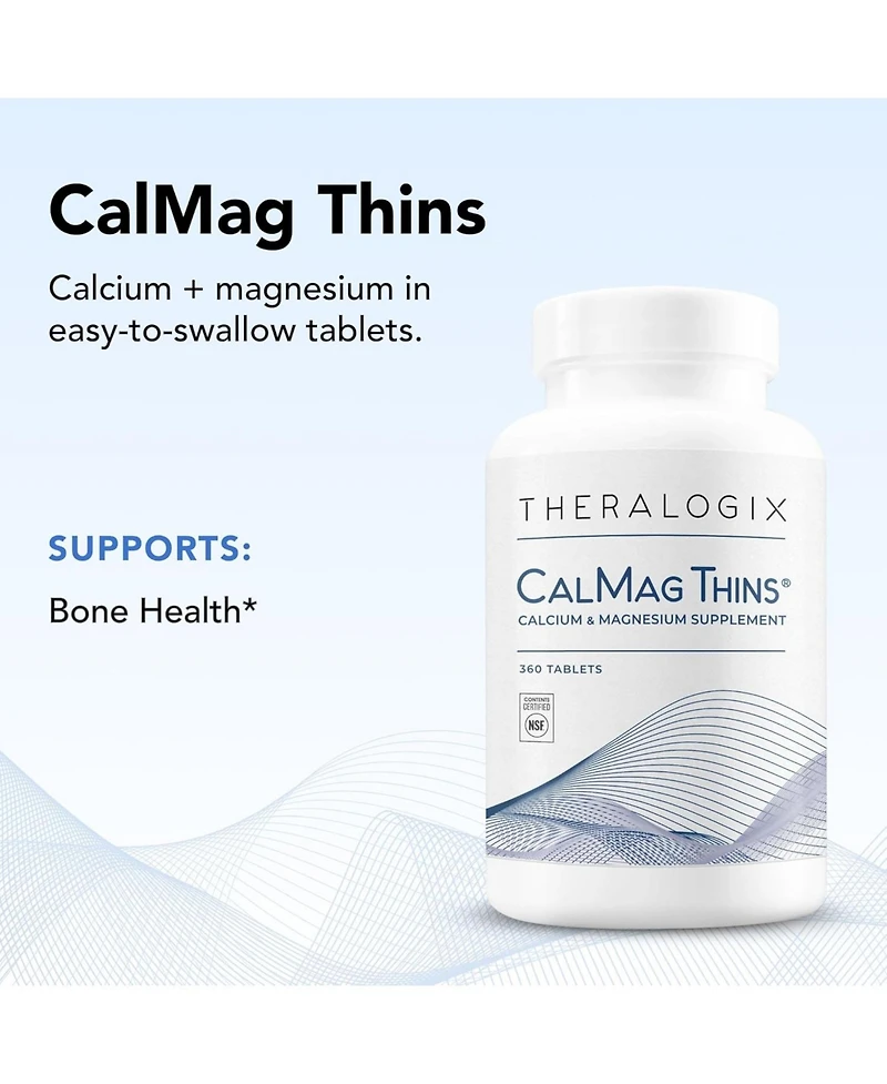 Theralogix CalMag Thins Calcium Magnesium Supplement