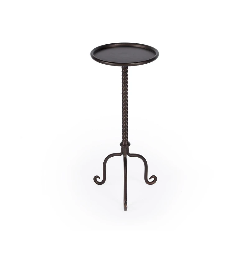Butler Specialty Alma Metal Pedestal Side Table