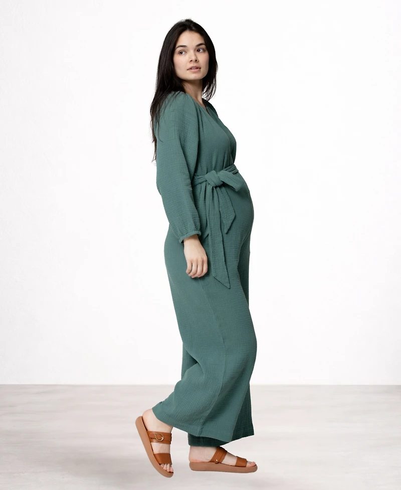 Nom Maternity Alma Nursing Jumpsuit