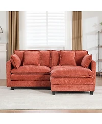 Streamdale Furniture Cloud Sofa Loveseat, Modern Sectional Couch, Breathable Chenille