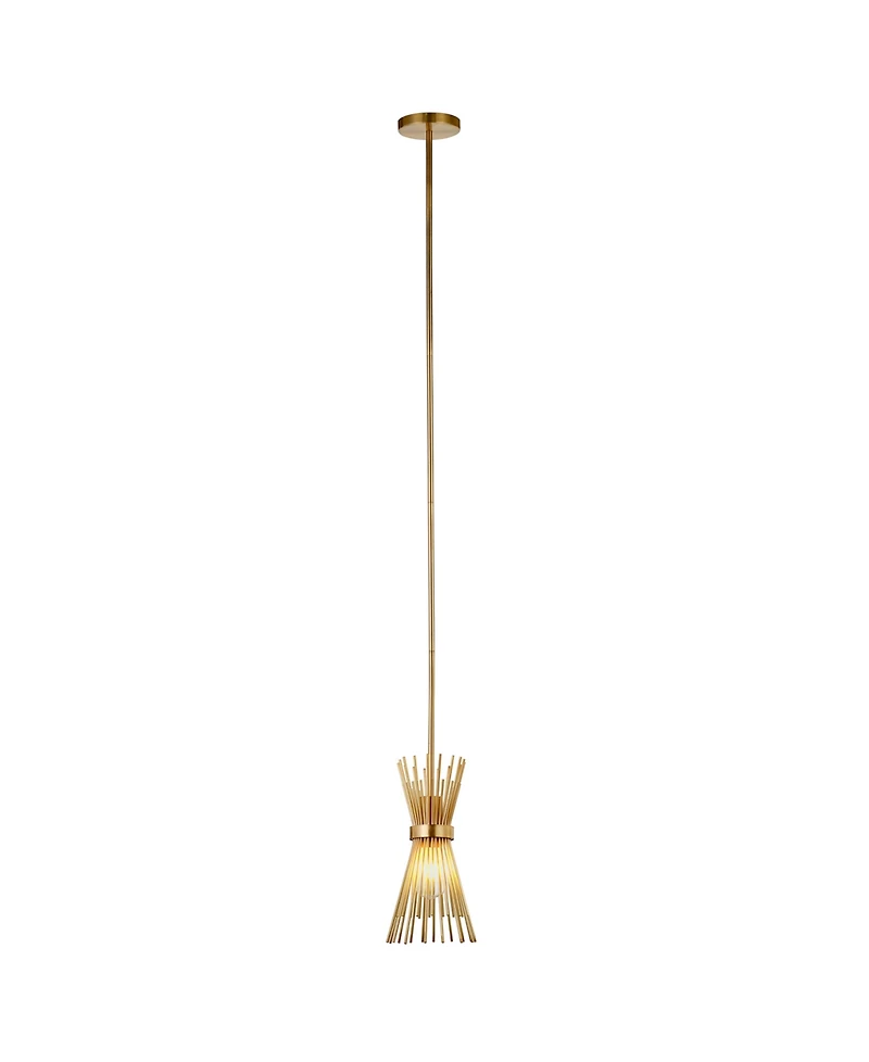 Hudson & Canal Andromeda 7" Wide Metal Starburst Pendant