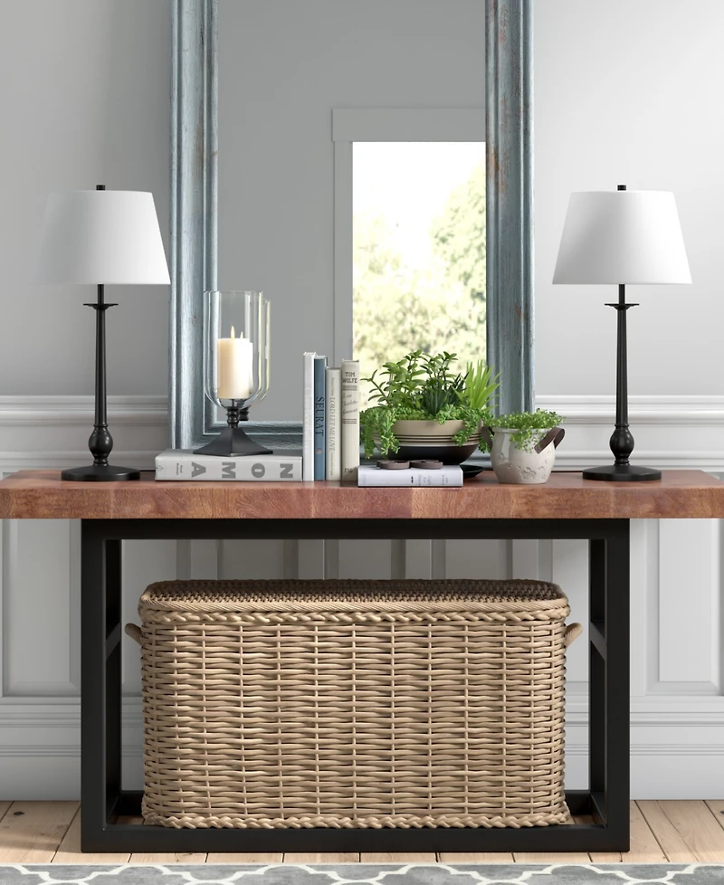 Hudson & Canal Wilmer 28" Metal Tall Table Lamp