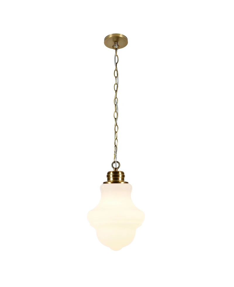 Hudson & Canal Annie 9" Wide Metal Pendant