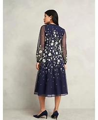 Hobbs London Women's Lois Embroidered Dress