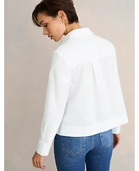 Hobbs London Women's Andie Long Sleeve Button Up Shirt