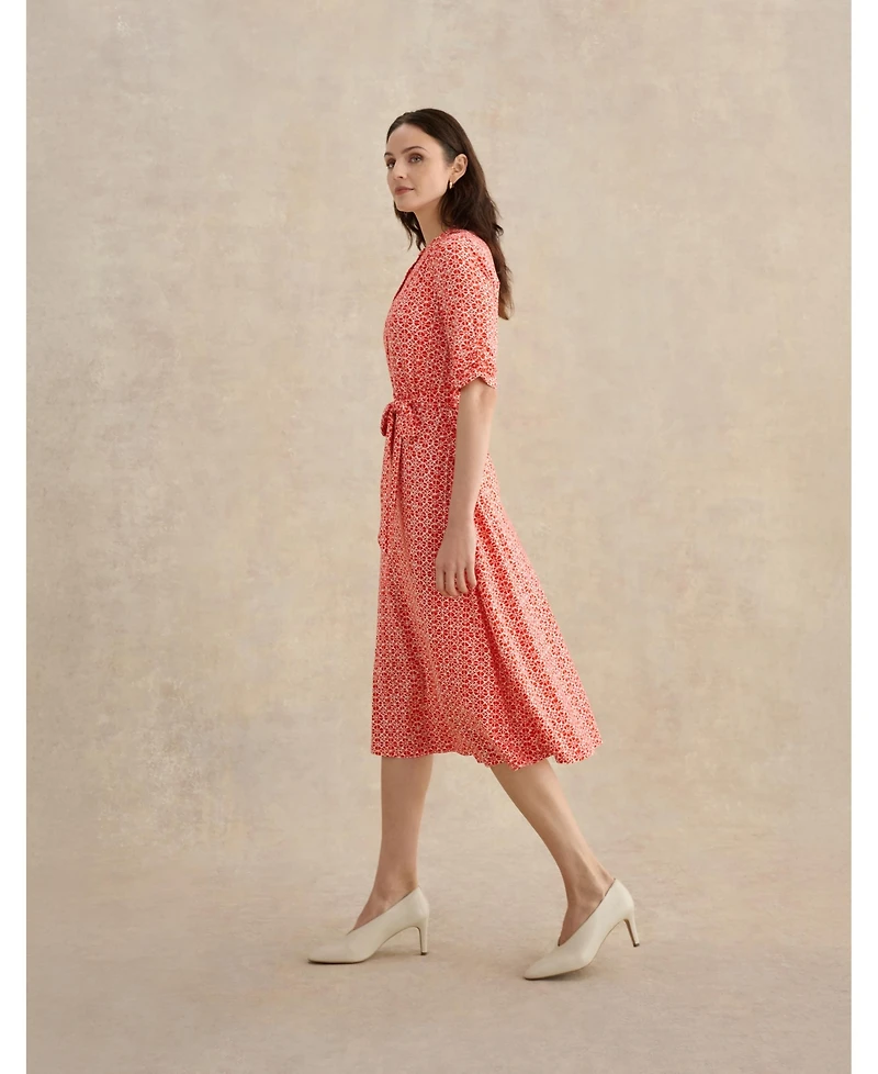 Hobbs London Women's Cathy 3/4 Sleeve Jersey Midi Dress