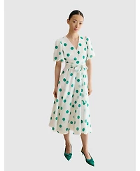 Hobbs London Women's Barrington Polka Dot Midi Dress