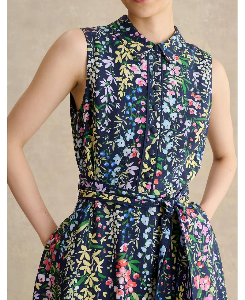 Hobbs London Women's Alberta Floral Midi Shirt Dress