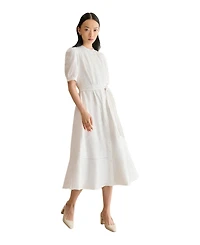 Hobbs London Women's Amani Short Sleeve Midi Dress