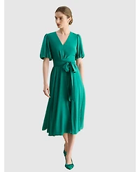 Hobbs London Women's Dannie Cinched-Waist Collard Shirt